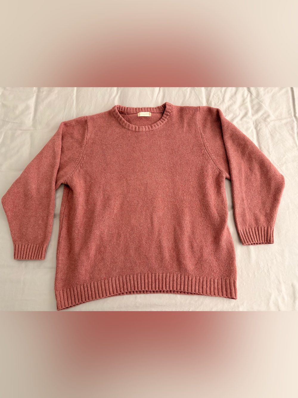 Altar'd State Rose Knit Cozy Crewneck Sweater